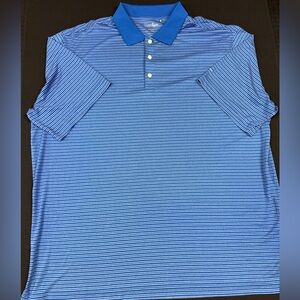 Walter Hagen Blue Striped Men's Polo Shirt